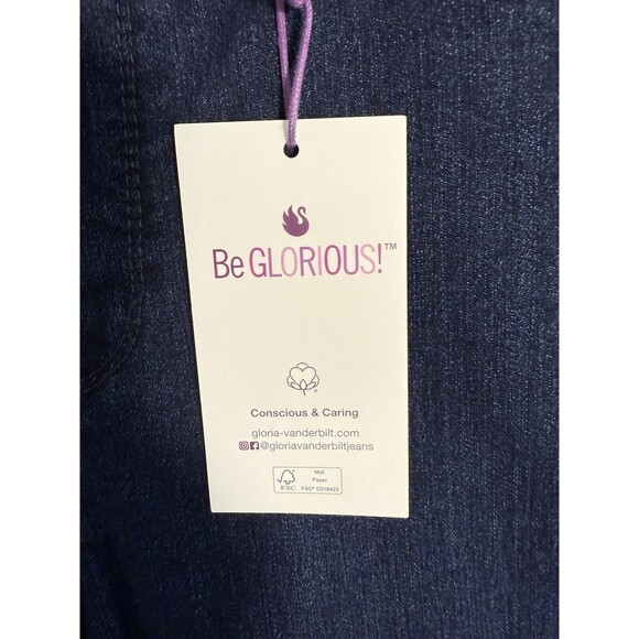 Gloria Vanderbilt Blue Amanda The Original Slimming Jean. Size 8 NWT - Picture 4 of 9